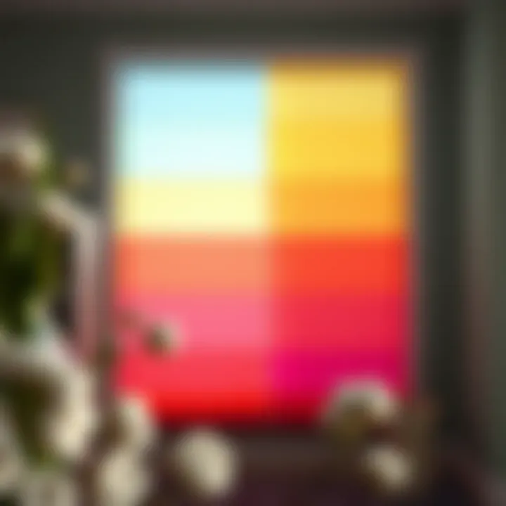 Vibrant cotton colors window film showcasing a variety of hues