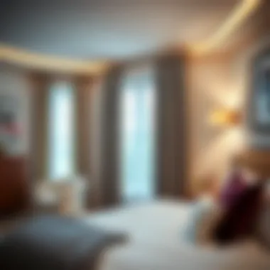 Installation of Curtain Rods in Chic Bedroom Step-by-step installation of curtain rods in a chic bedroom