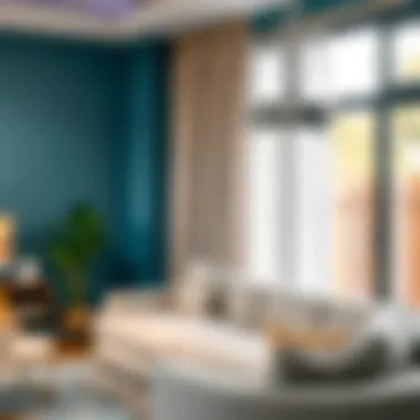 Modern Metal Curtain Rod in Living Room Modern metal curtain rod in a stylish living room