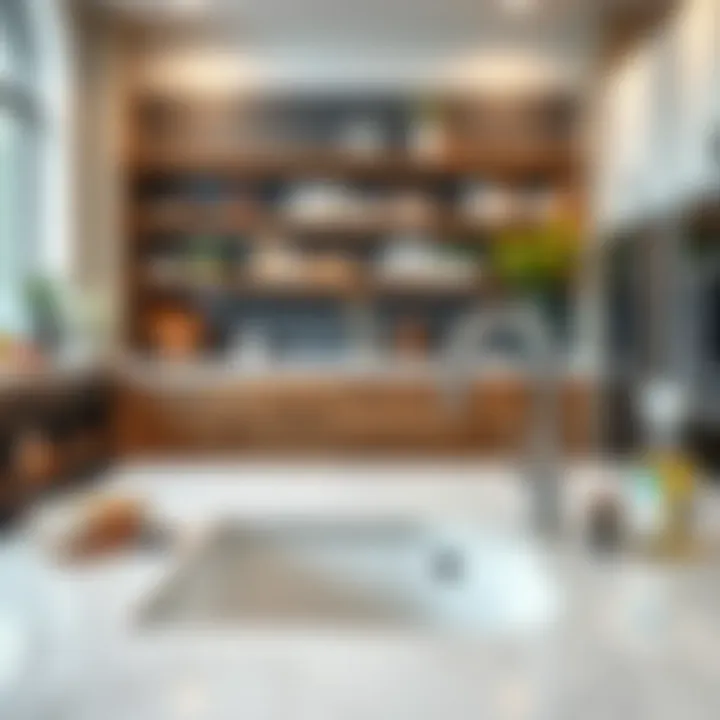 Essential Maintenance Tips for Custom Quartz Sinks Maintenance tips for quartz sinks displayed with cleaning tools and products