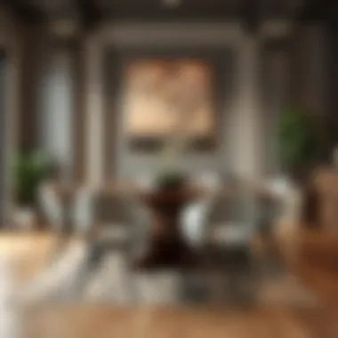 Cozy dining area highlighting design trends with contemporary furnishings