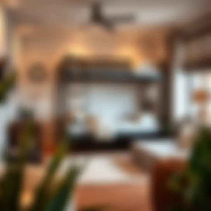 Stylish décor featuring the Donco bunk bed in a room