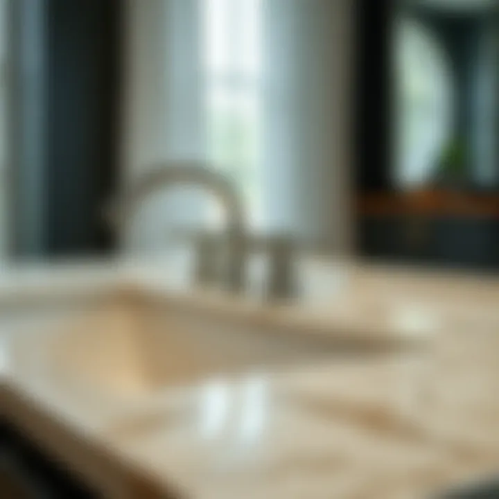 Close-up of high-quality materials used in double sink construction