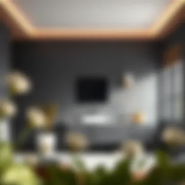 Stylish color palette for a contemporary floating vanity