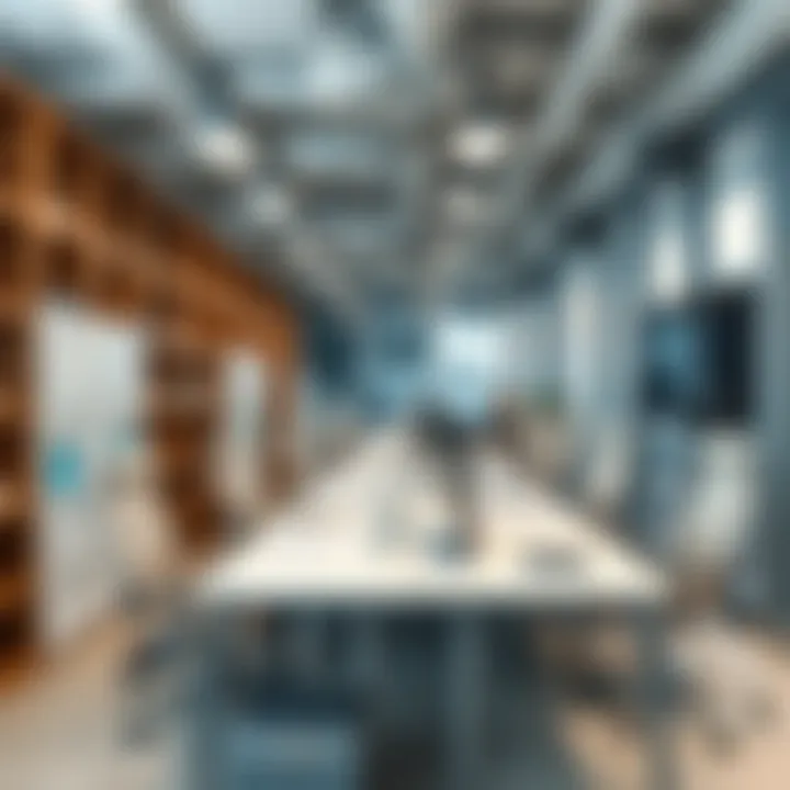 Organized Wiring Layout in a Modern Office Organized wiring layout in a modern office