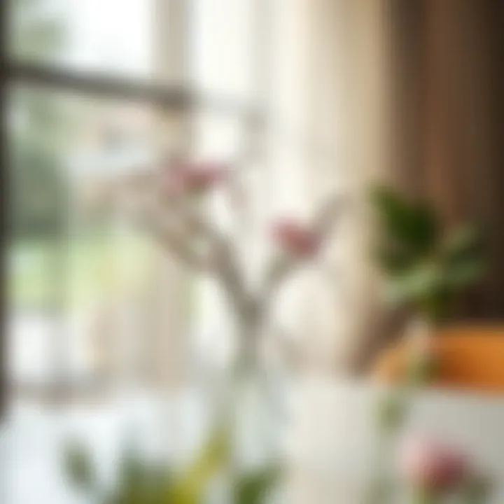 Minimalist vase complementing contemporary decor