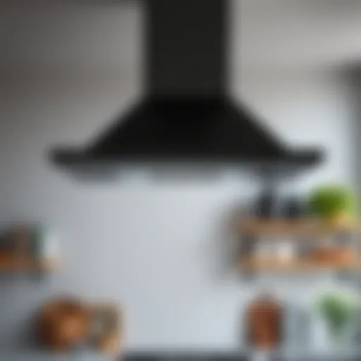 Modern Aesthetic of Free Hanging Stove Hoods Sleek design of a modern free hanging stove hood