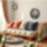 Different styles of full size futon cushions showcasing versatility