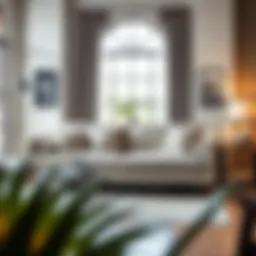 Elegant full-size pull-out sofa bed in a modern living room setting