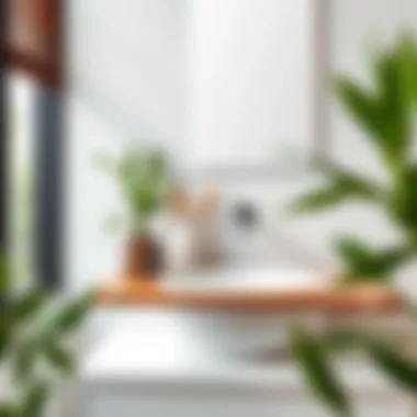 Bamboo Bathroom Sink Rack Stylish bathroom sink rack made of bamboo