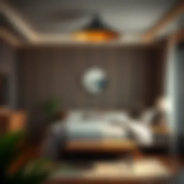 Cozy bedroom furniture setup