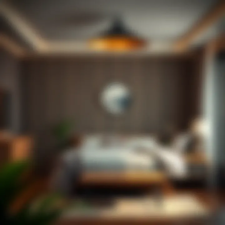 Cozy bedroom furniture setup