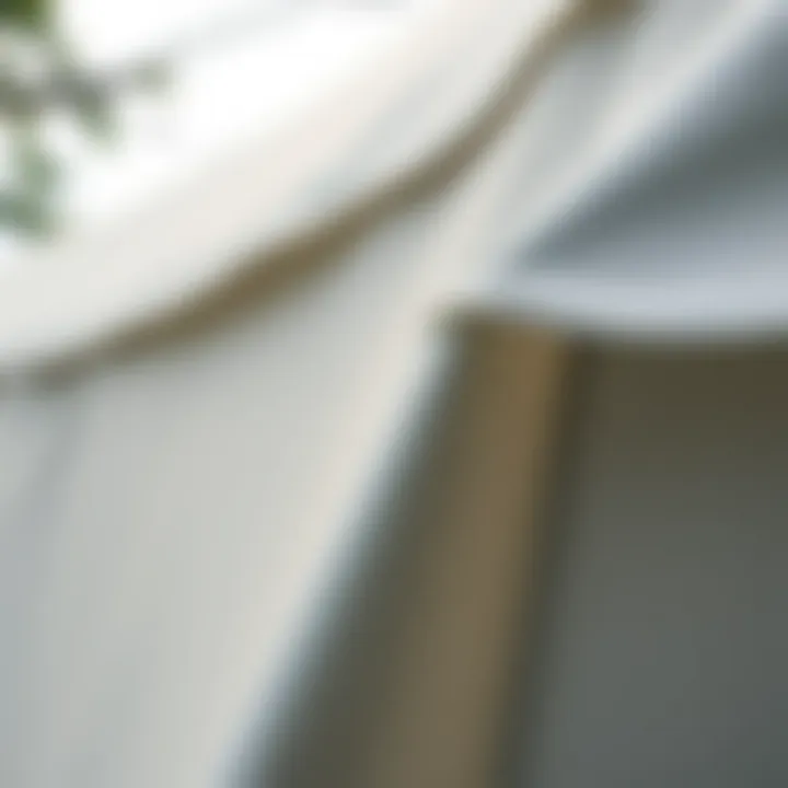 Close-up view of high-quality gazebo tent material illustrating durability and texture