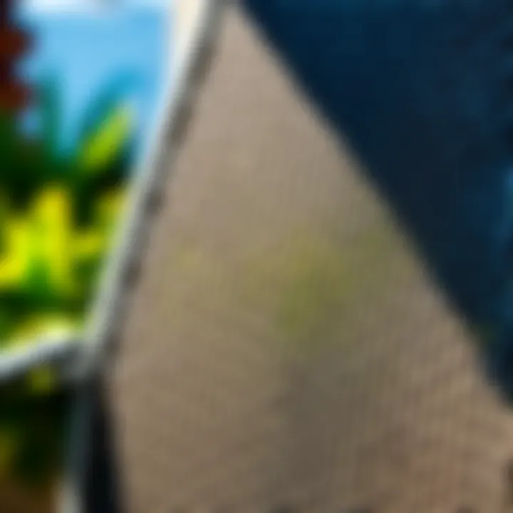 Quality Materials in Mesh Patio Chair Close-up of quality materials in mesh patio chair