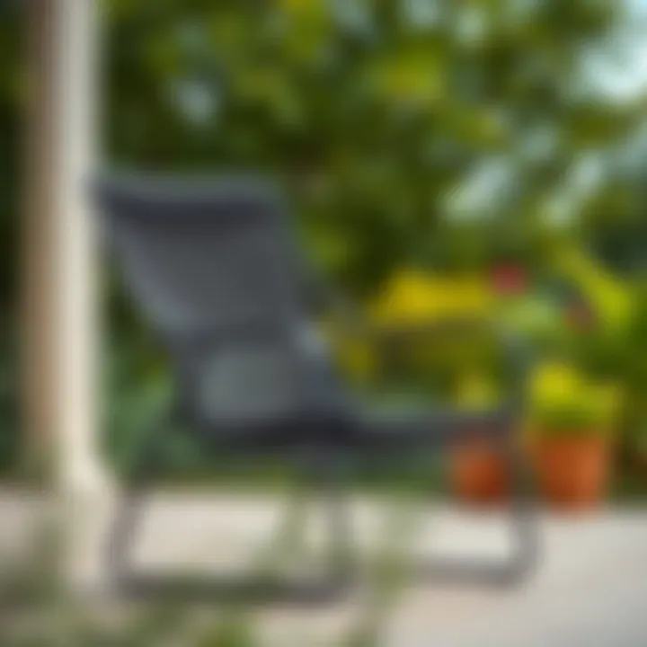 Stylish Ergonomic Mesh Patio Chair Stylish mesh patio chair showcasing ergonomic design