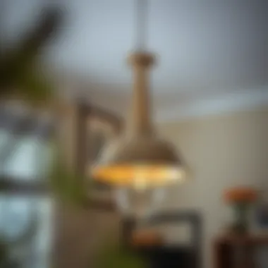 Step-by-step installation of a swag lamp