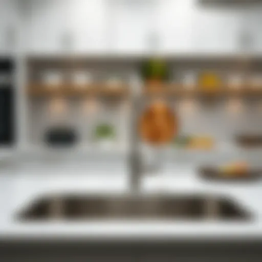 Elegant stainless steel kitchen sink