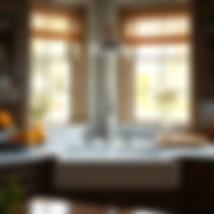 Stylish farmhouse kitchen sink