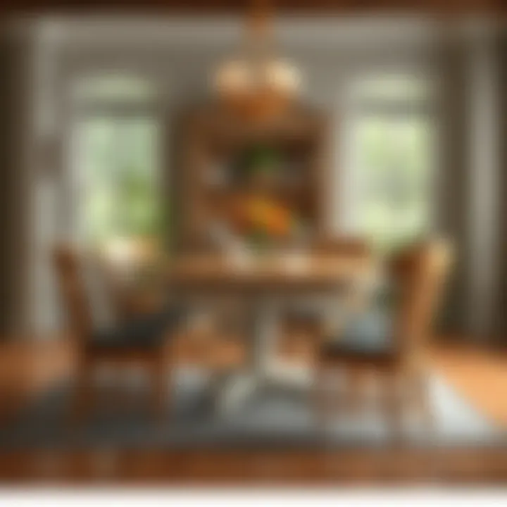 Traditional dining room with a classic USA-crafted table set