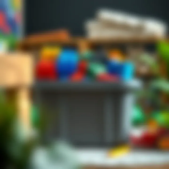 Durable materials used in Lego bin construction