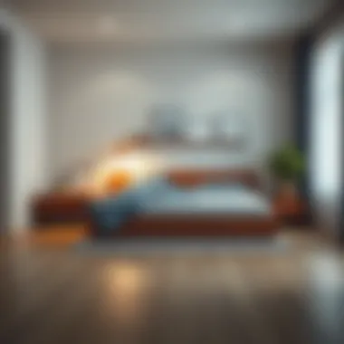 Minimalist Charm: Low Profile Trundle Bed Cozy low profile trundle bed arrangement in a minimalist room