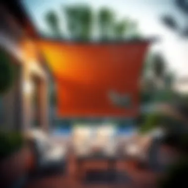 Patio with Installed Matchstick Shades Installation of matchstick shades on patio