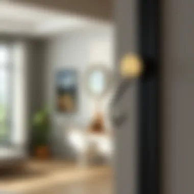 Metal Hook Installation in a Modern Interior Metal hook installation in a modern interior