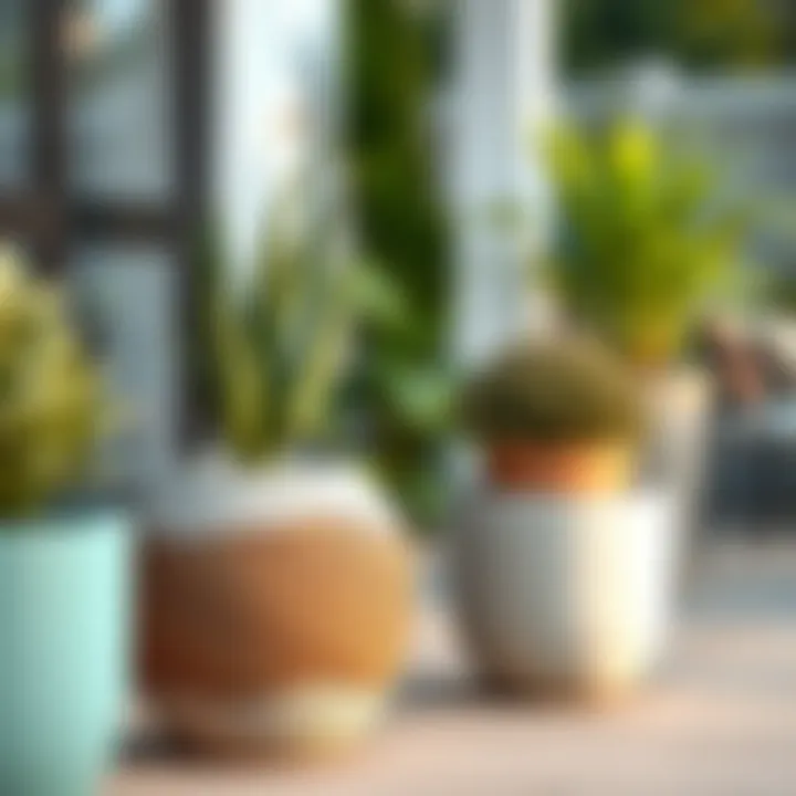 Innovative Sustainable Materials for Outdoor Pots Showcasing sustainable materials used in outdoor pot design