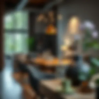 Unique Designs for a Cozy Dining Experience Cozy dining area showcasing unique furniture pieces