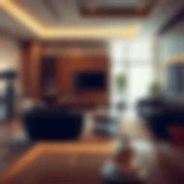 Elegance in Modern Furniture Elegant living room with modern furniture