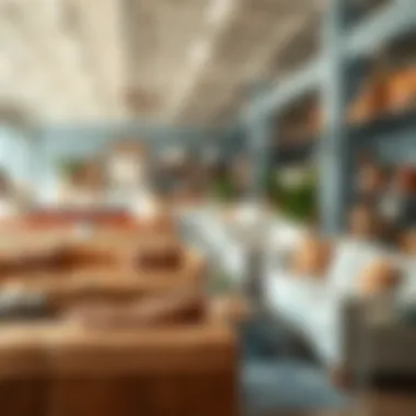 Diverse Options in Furniture Showroom Variety of furniture options displayed in a showroom