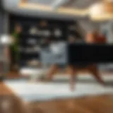 Elegant adjustable legs enhancing contemporary furniture