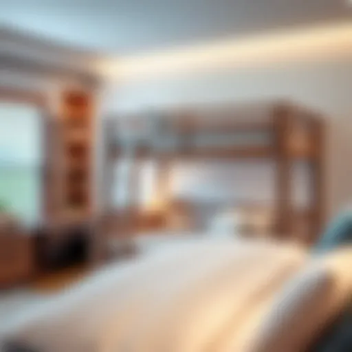 Stylish bunk bed design showcasing modern aesthetics