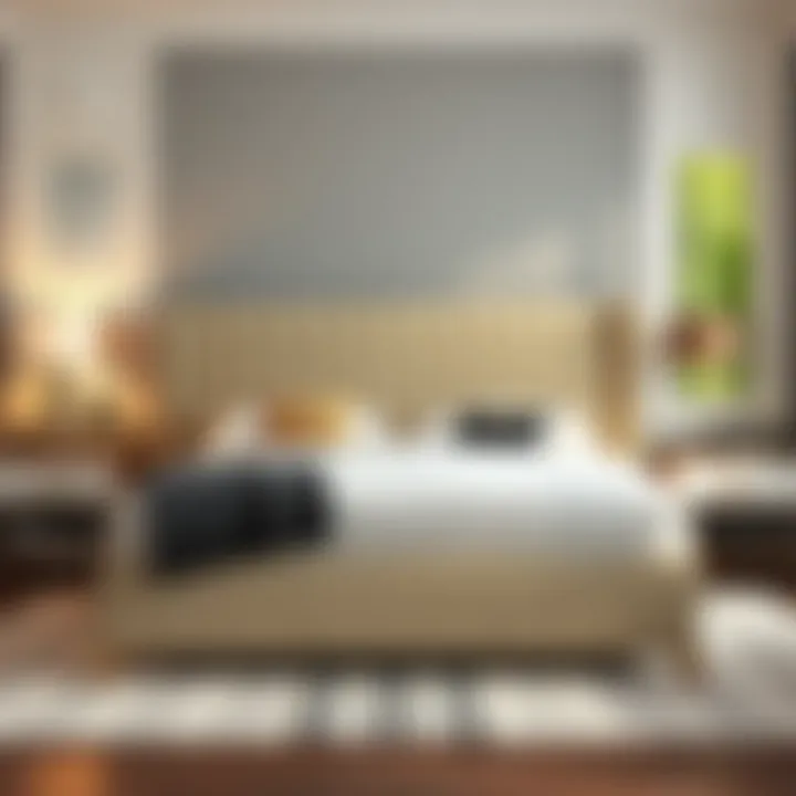 Uplifting Comfort and Luxury in Design Luxurious upholstered queen bed frame