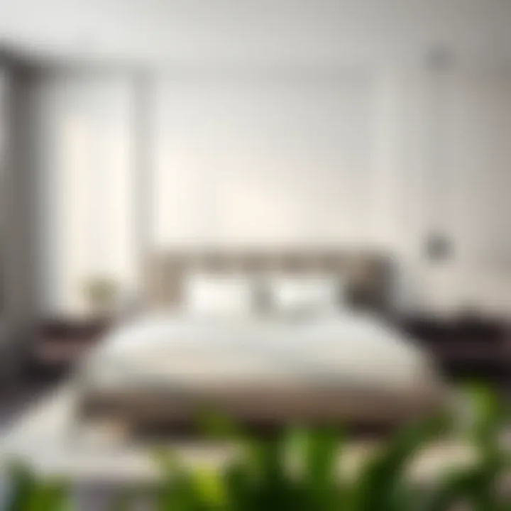 Contemporary Style for Modern Bedrooms Modern queen bed frame in a minimalist setting