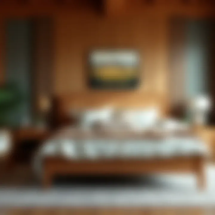 Natural Elegance with Wooden Bed Frames Wooden queen bed frame showcasing natural materials