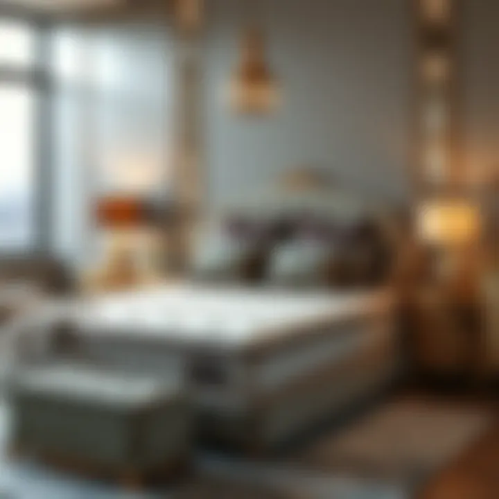 Luxurious queen mattress bedding set with elegant design