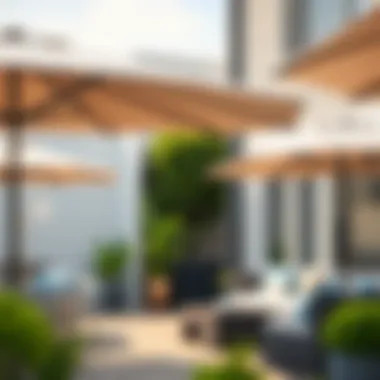 Placement tips for maximizing shade with patio umbrellas