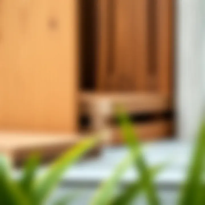 Close-up of different snap-together decking materials