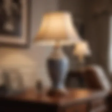 Timeless Elegance: Classic Ceramic Lamp Shade Classic ceramic square lamp shade complementing traditional decor
