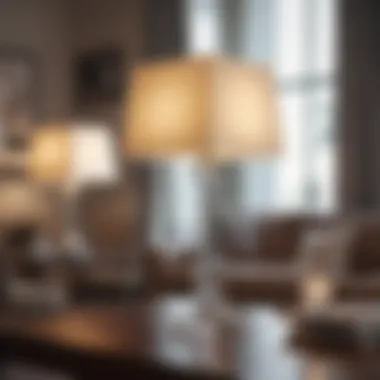 Sleek and Modern Square Lamp Design Elegant square table lamp with a sleek shade