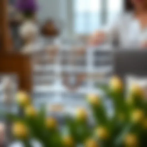 Elegant stackable acrylic jewelry organizer displaying various jewelry pieces