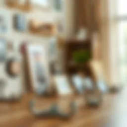 Variety of picture hooks displayed on a wooden surface