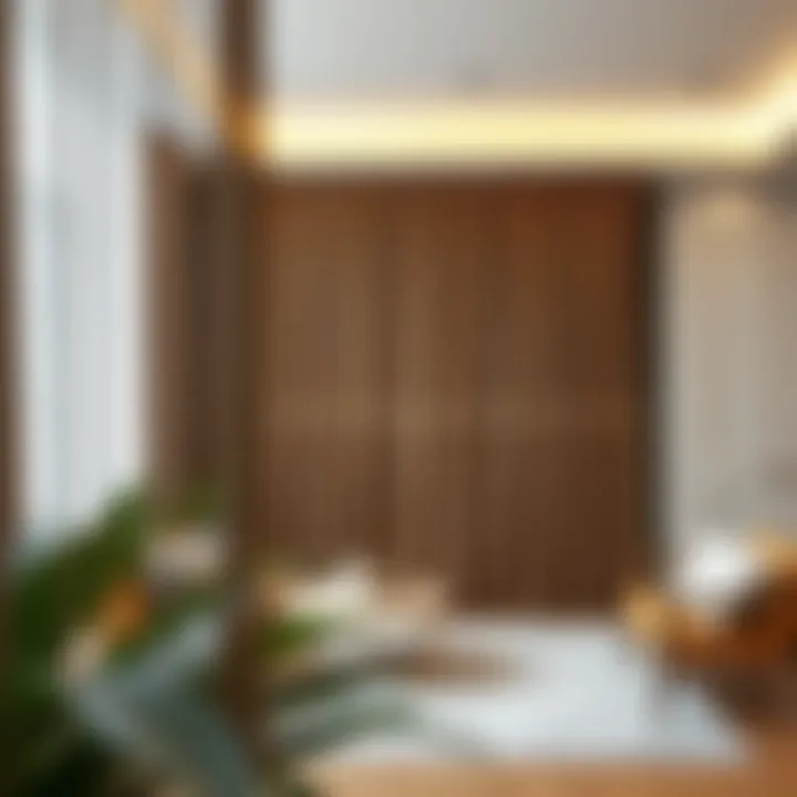 Diverse materials used in string curtain room dividers