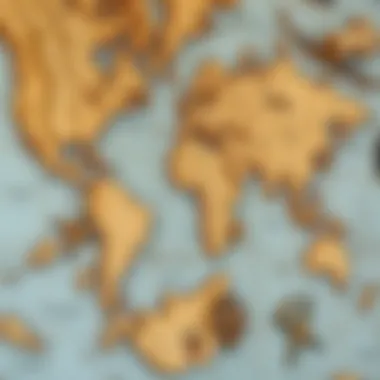 A beautifully customized 3D nautical wood map reflecting personal style