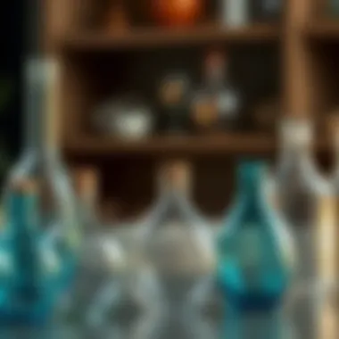 Diverse Designs of Carafe Glass Bottles Various design variations of carafe glass bottles