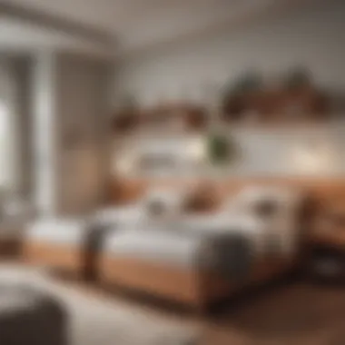 Functional Layout of Side-by-Side Beds Functional layout highlighting the benefits of space efficiency