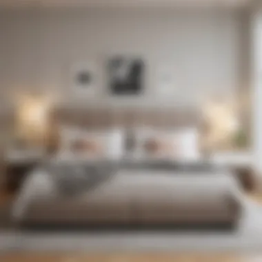 Innovative Side-by-Side Bed Arrangement Innovative side-by-side bed arrangement in a modern bedroom