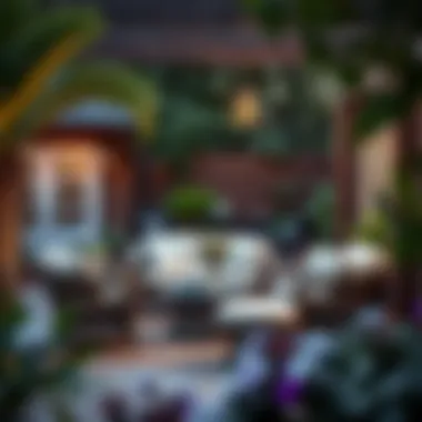 A cozy outdoor setting featuring a 3-piece conversation set