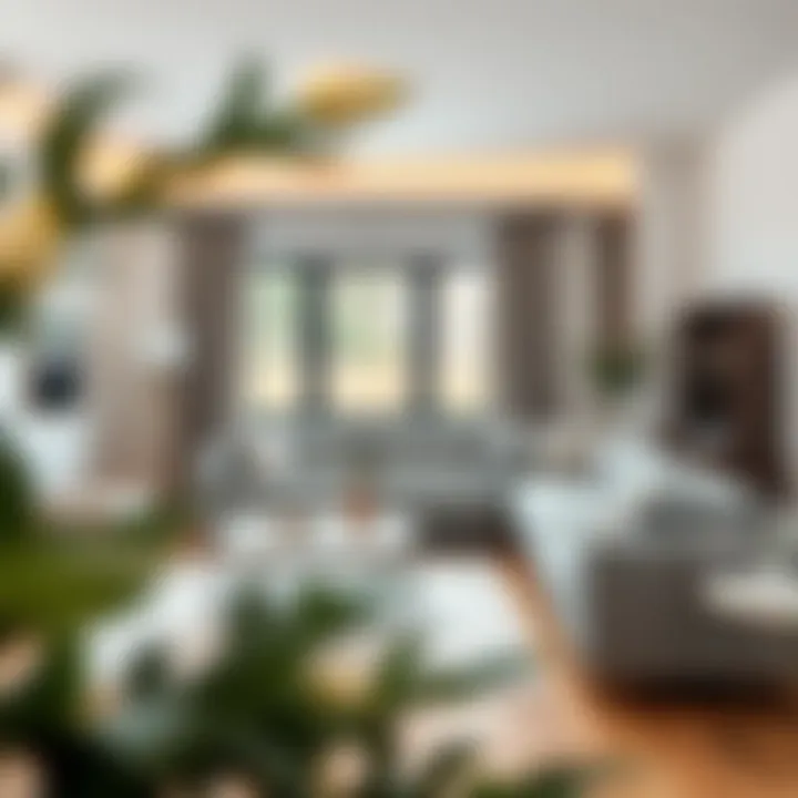 Arrangement ideas for a gray U sectional in different spaces